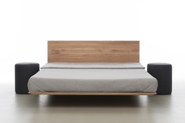 Recycling NOBBY das schlichte Bett Design in Schwebeoptik zeitlos aktuell & modern